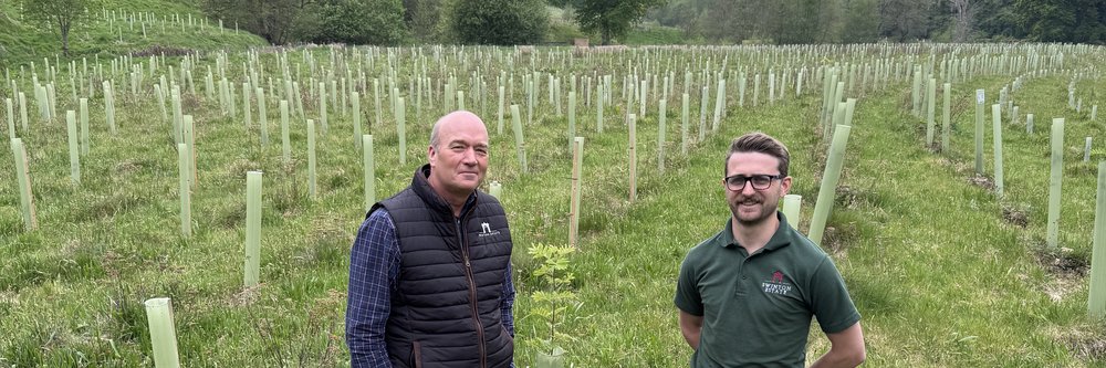 Swinton estate - Mark Cunliffe-Lister with Jack Depledge