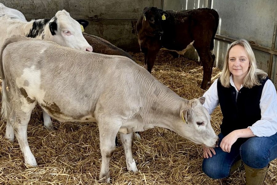 Ann Maidment with Beau Vine