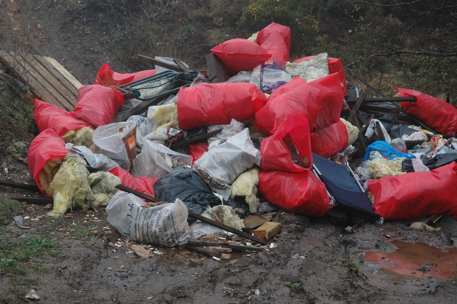 Fly tipping Devon