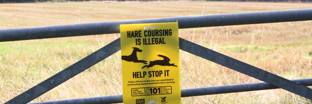 Hare Coursing sign