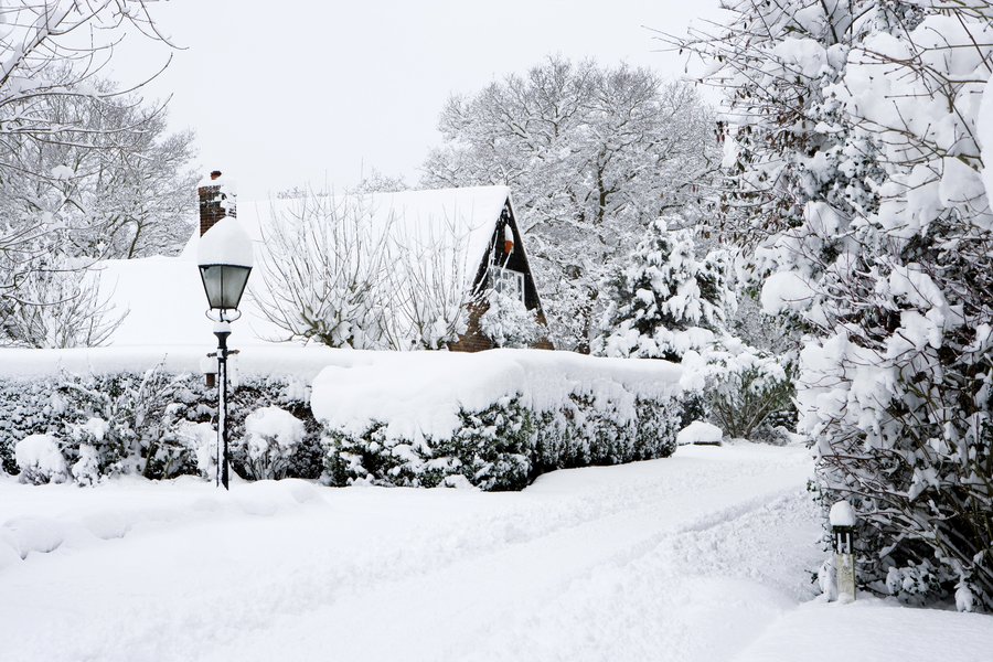 Heavy Snow christmas card