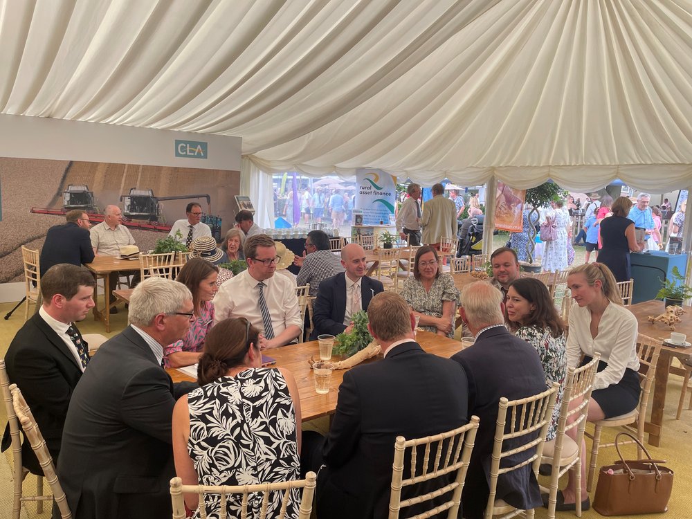 Labour MP meeting at norfolk show