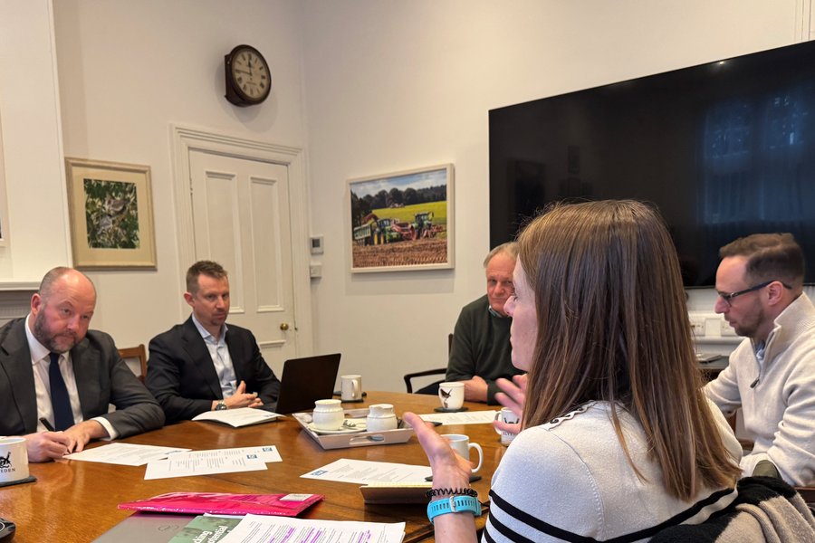 MP image - Cath Crowther in conversation with Nick Timothy