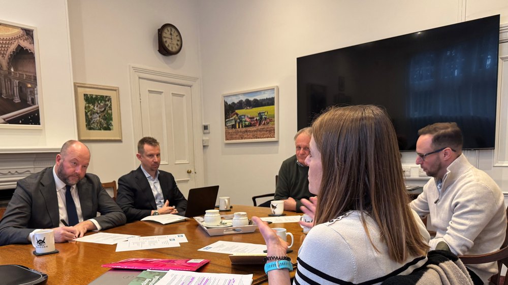 MP image - Cath Crowther in conversation with Nick Timothy