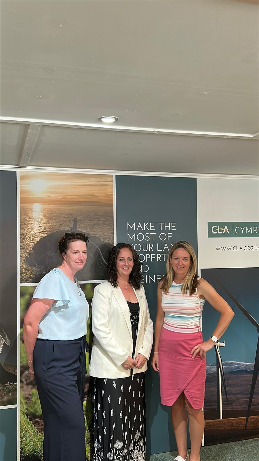 CLA Chief Executive Bella Murfin with Louise Emery MS