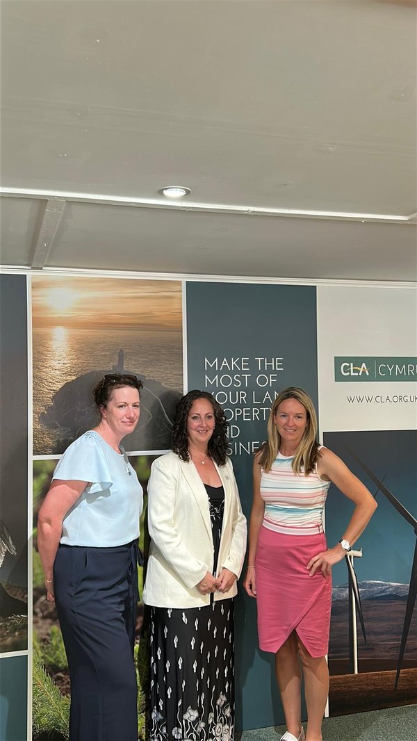 CLA Chief Executive Bella Murfin with Louise Emery MS