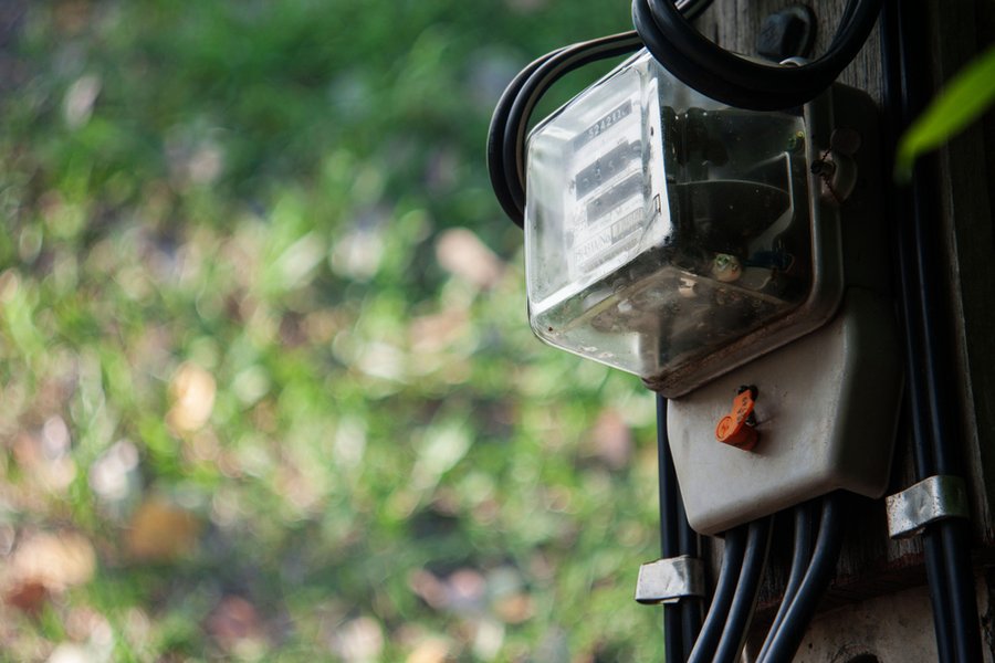 electricity meter uk outside