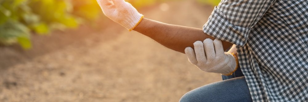 farm crops elbow injury