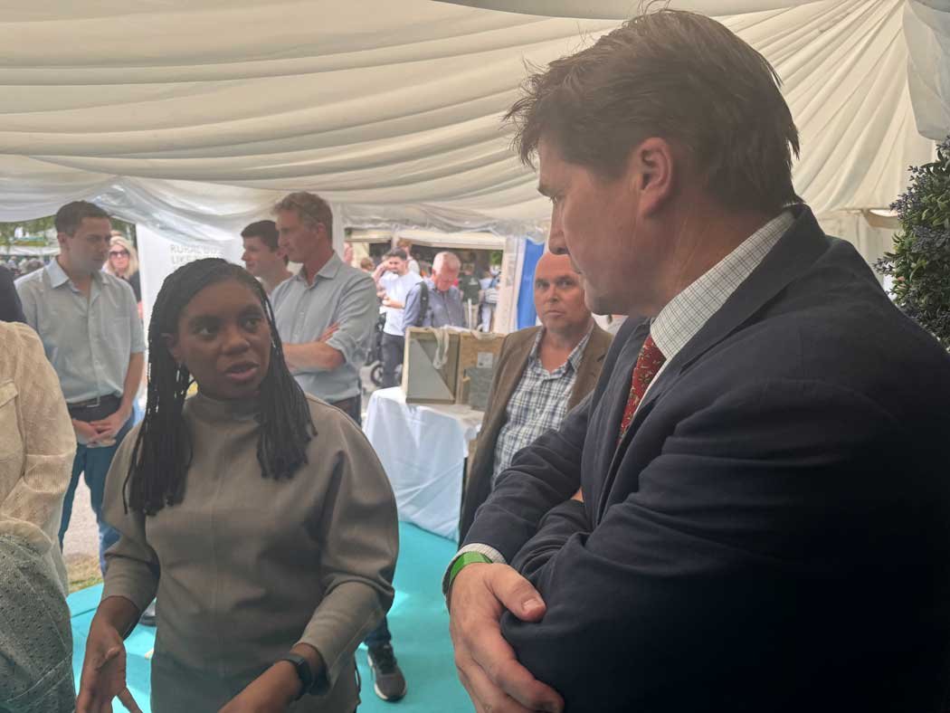 Kemi Badenoch with Iain Hill Trevor - Photo Credit J Pearce 2025