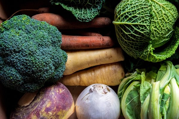 Selection of winter vegetables